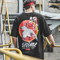 Bawełna fajna ponadgabarytowa koszulka gotycka główna ulica Hip Hop koszulka męska damska letnia bluzka Harajuku luźna diabeł Tshirt Streetwear 4